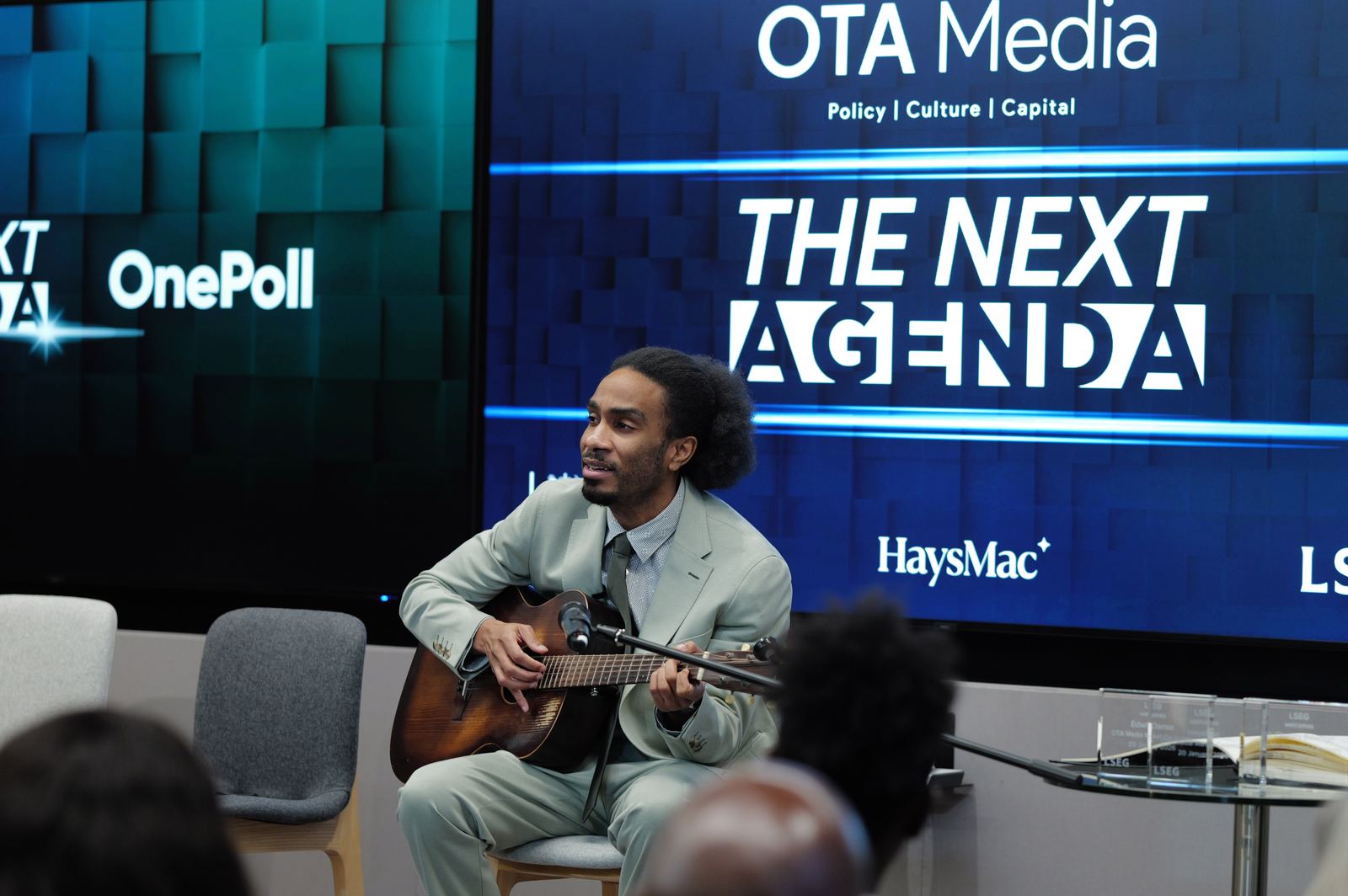Live music moment at The Next Agenda